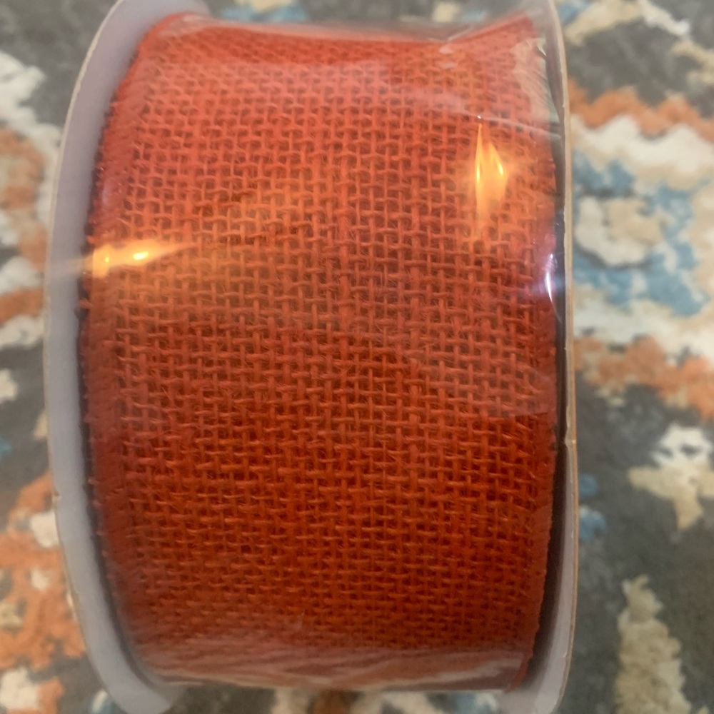 NWT Fall Ribbon 2.5 x30‎ ft Rust Color